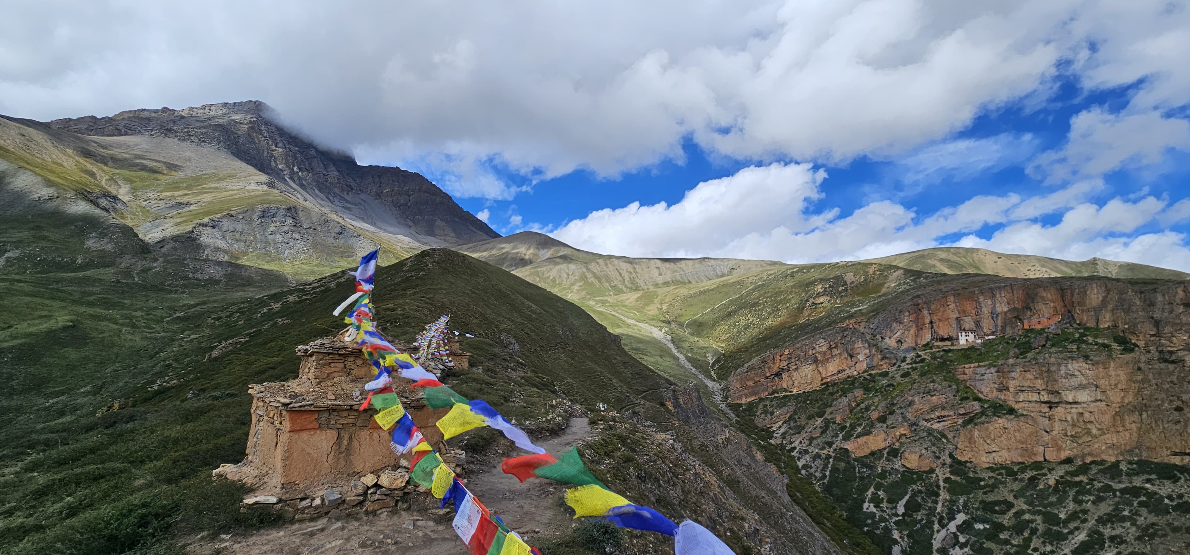 Tsakhang with Crystal mountian 